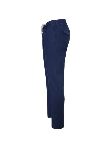 Pantaloni Eleventy cu cordon albastru