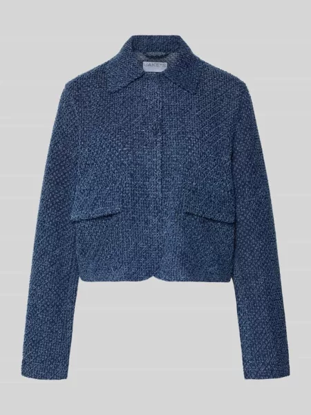Żakiet w imitacji bouclé z ukrytym zapięciem Jake*s Collection