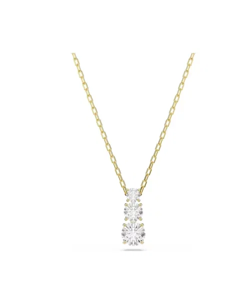 Naszyjnik Swarovski szary