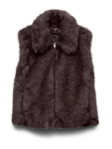VERO MODA Vestă VMGloria ciocolatiu