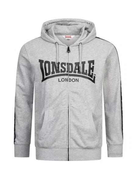 Кофта Lonsdale BIGTON світло-сірий бавовна/поліестер сірий