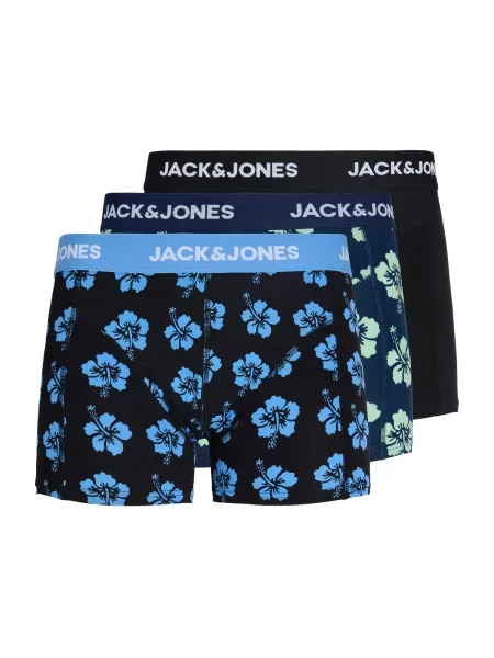 JACK & JONES Boxeri JACMAUDO bleumarin / albastru închis / verde deschis negru