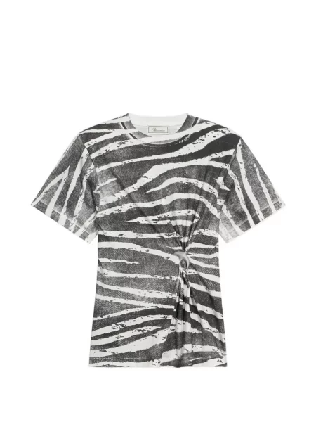 Tricou grafic Blumarine cu imagine alb