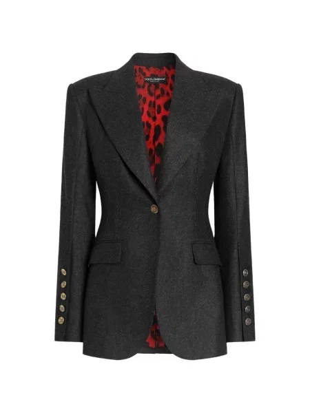 Geacă Dolce & Gabbana de lână gri