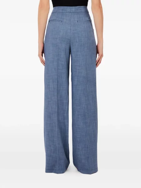 Pantaloni Liu Jo plisate albastru