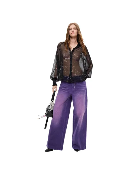 Pantaloni Desigual violet