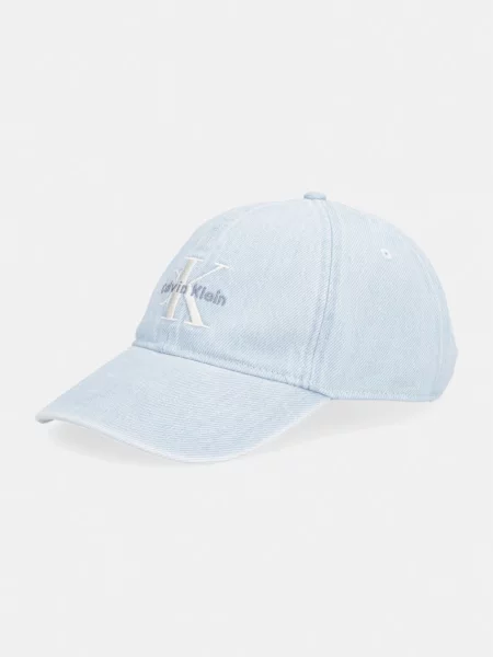 Calvin Klein Jeans Czapka z daszkiem Monologo niebieski