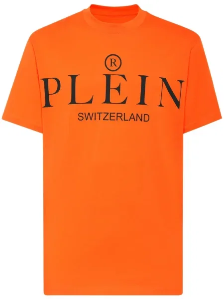 Tricou Philipp Plein cu imagine portocaliu
