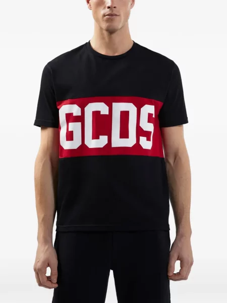 Тениска Gcds с автограф черно
