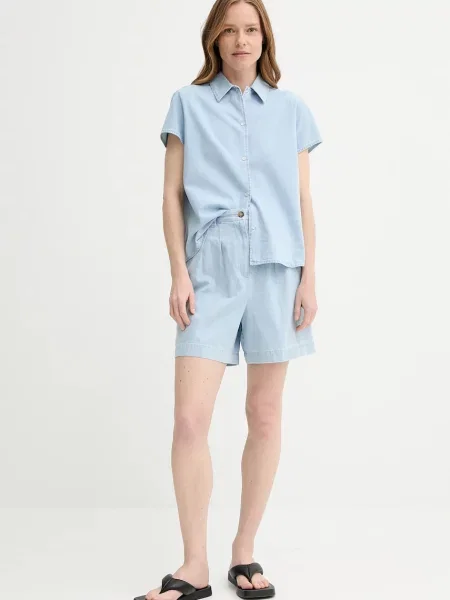 A.P.C. Szorty Kobieta M Denim Szorty w stylu Denim z szeroką nogawką niebieski