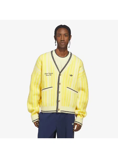 Sweater adidas Cheviot Knit Cardigan UNISEX Almost Yellow XL rumena