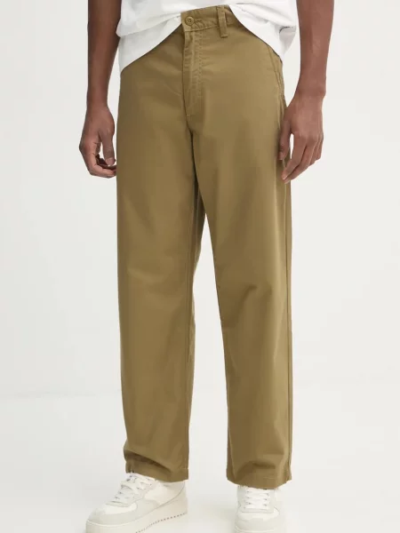 Панталон Vans с кройка тип чино зелено