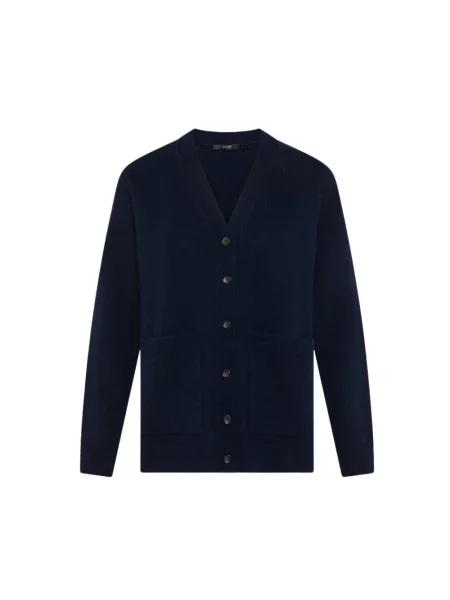 Sweter Seventy z kaszmiru niebieski
