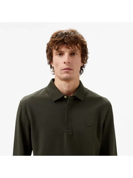 Поло Lacoste зеленое