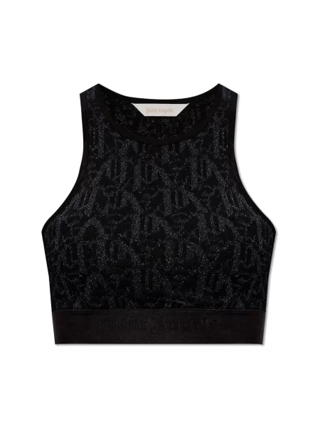 Top Palm Angels z logo czarny