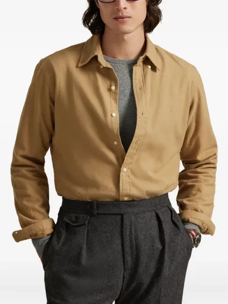 Ριγέ polo Polo Ralph Lauren με κουκούλα με αυτόγραφο λευκό