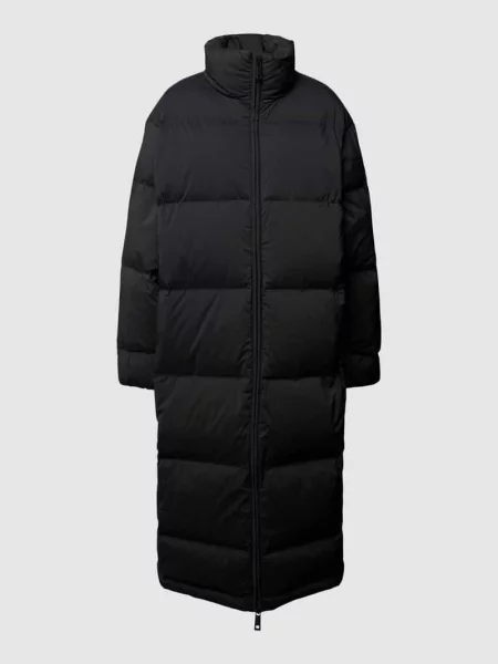 Płaszcz pikowany ze stójką model ‘SEAMLESS’ Calvin Klein Womenswear czarny