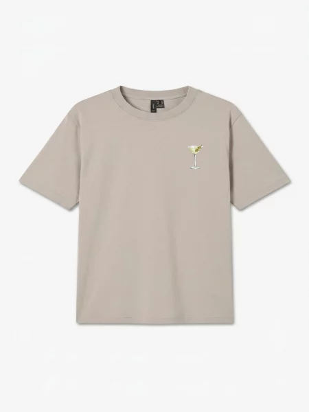 VERO MODA Tricou VMPAULINA THEA gri taupe / verde deschis / negru / murdar alb