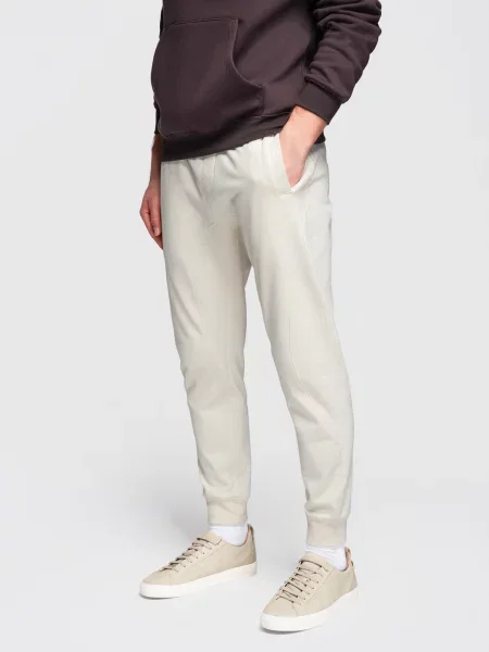 Ombre BASIC jogger tepláky krémové hnědé