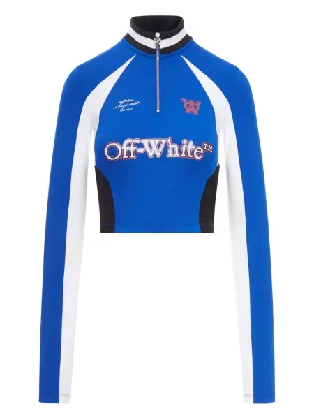 Hanorac cu fermoar Off-white alb