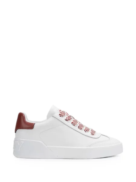 Sneakerși Dkny cu șireturi din dantelă alb