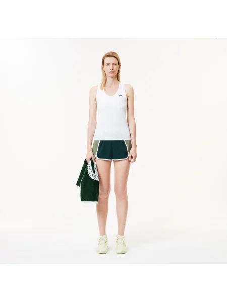 Lacoste Koszulka Slim Fit Z Okrągłym Dekoltem biały