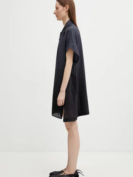 W SS DD OVRSHRT rochie simplă din in