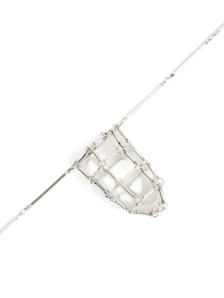 Colier Isabel Marant de cristal argintiu