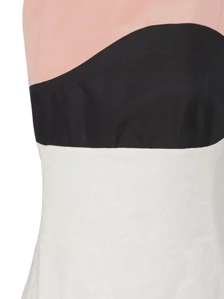 Hedvábné oblekové šaty Balenciaga Pre-owned bílé