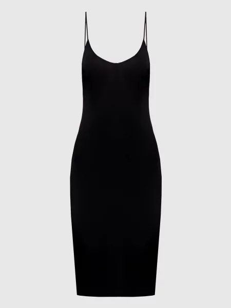 Платье Saint Laurent с открытой спиной черное