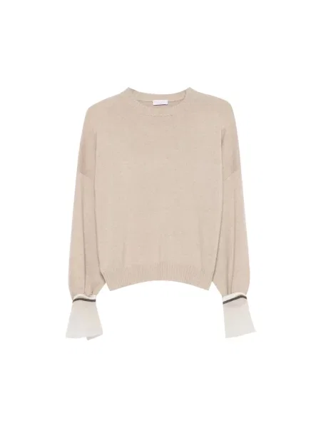Sweter Brunello Cucinelli beżowy