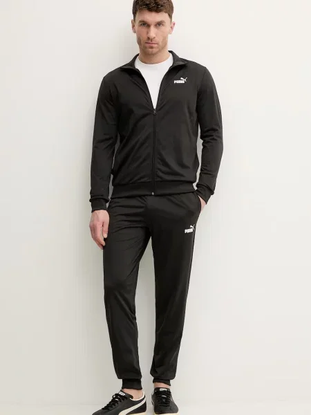 PUMA Costum de trening ESS / alb negru