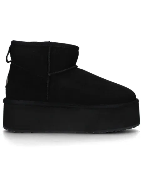 Dámske snehule EMU Australia Stinger Micro Flatform black čierna