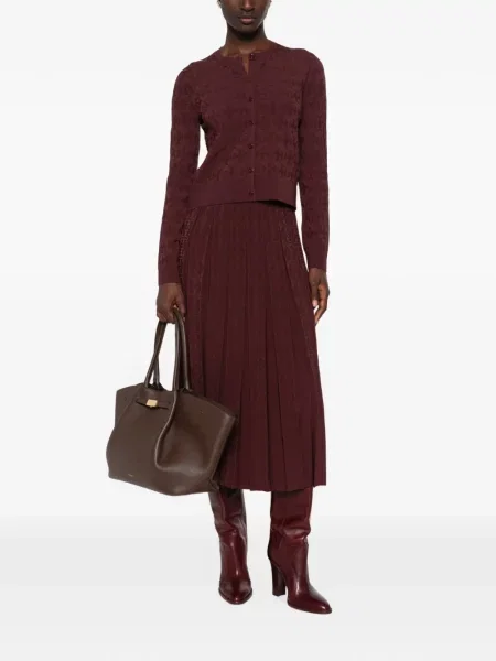 Cardigan Tory Burch din jacard violet