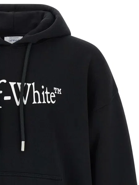Bėgimas džemperis su gobtuvu Off-white balta