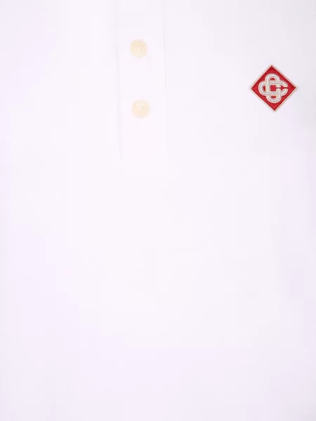 Scurt tricou polo Casablanca alb