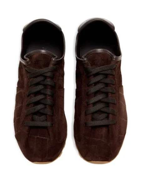 Pantofi tenis Jacquemus din piele de căprioară tenis maro