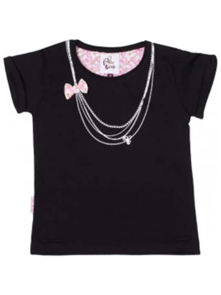 Tricou copii Miss Girly negru