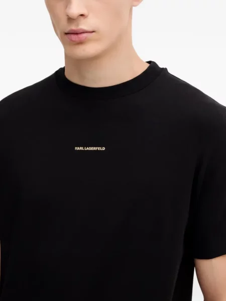 Scurt tricou Karl Lagerfeld cu imagine negru
