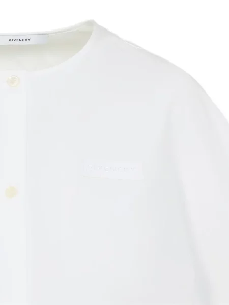 Cropp top Givenchy cu broderie alb