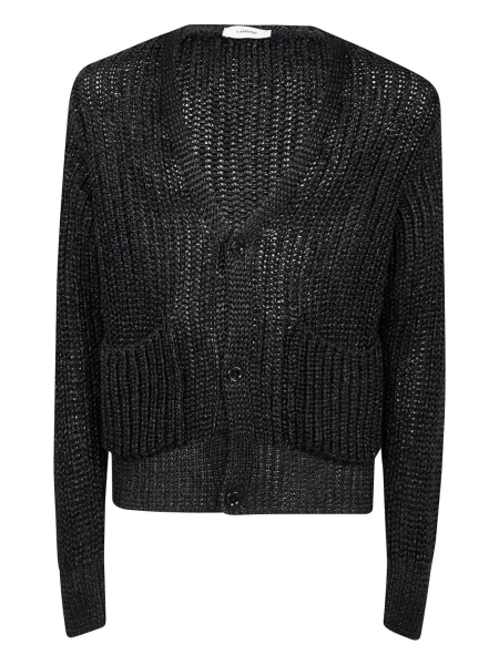 Cardigan Lardini cu decolteu în V albastru