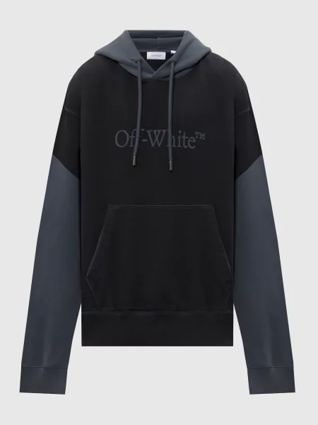 Худі з принтом Negative Off-white чорне