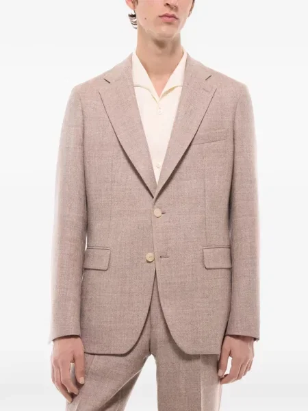 Sacou Fursac de lână cu model herringbone