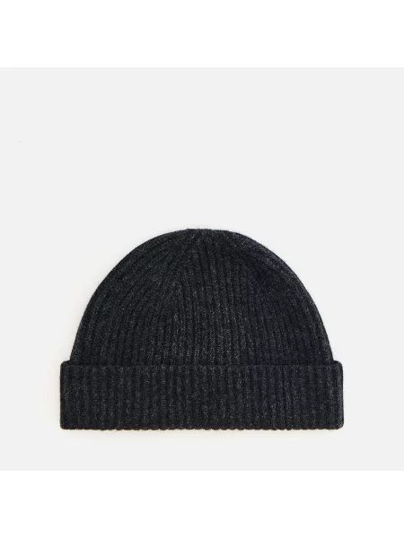 Reserved Gyapjú beanie sapka sötétszürke