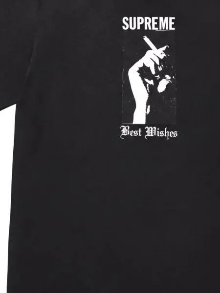 Tricou Supreme cu imagine negru