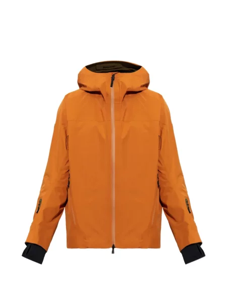 Geacă de schi Moncler Grenoble cu glugă portocaliu