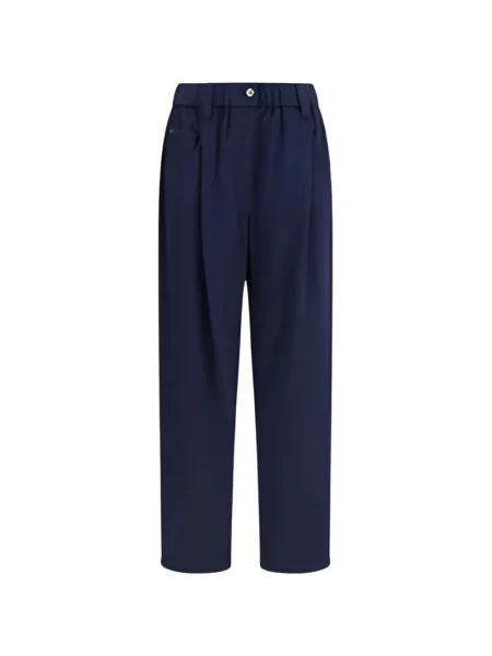 Pantaloni Brunello Cucinelli de lână albastru