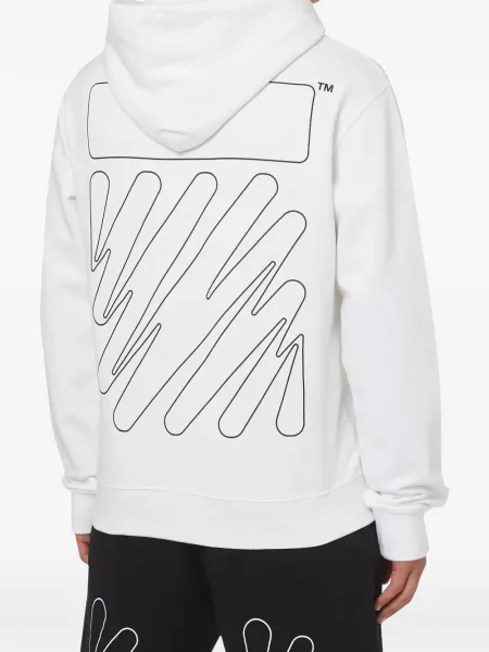 Hanorac cu glugă Off-white alb