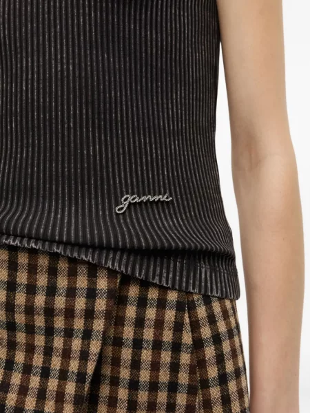 Top Ganni negru