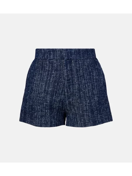 Pantaloni scurți Frame din tweed albastru